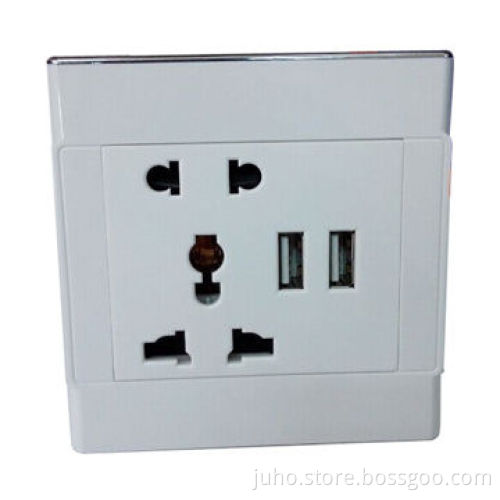 USB charger for iPhone, electric socket UK